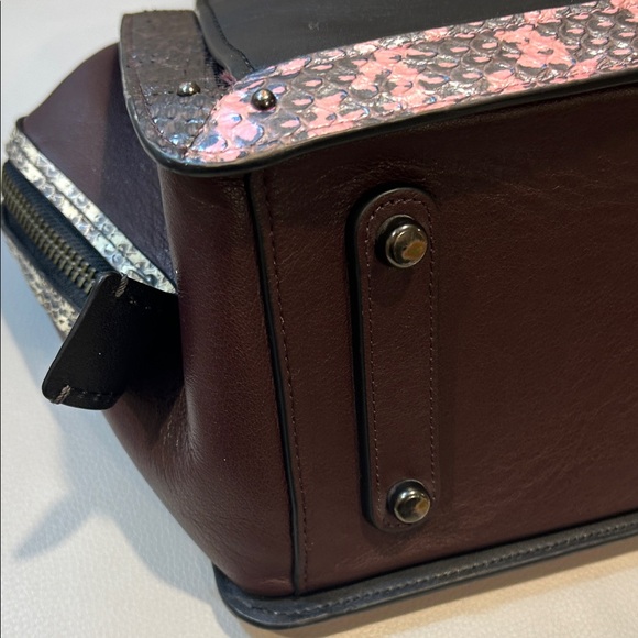 Coach Dreamer 36 Satchel is Color block with Snakeskin - Picture 17 of 17